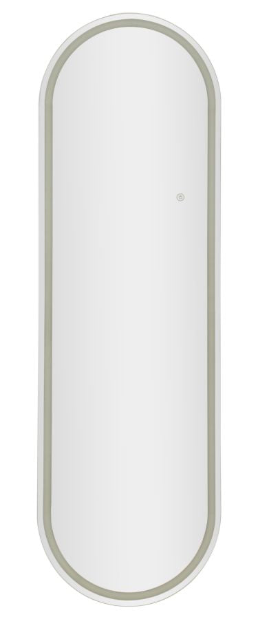 Ovale Wandspiegel Met 3-Kleuren LED-Verlichting 160x50x2.5 cm