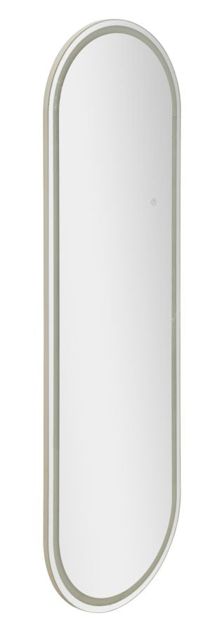 Ovale Wandspiegel Met 3-Kleuren LED-Verlichting 160x50x2.5 cm