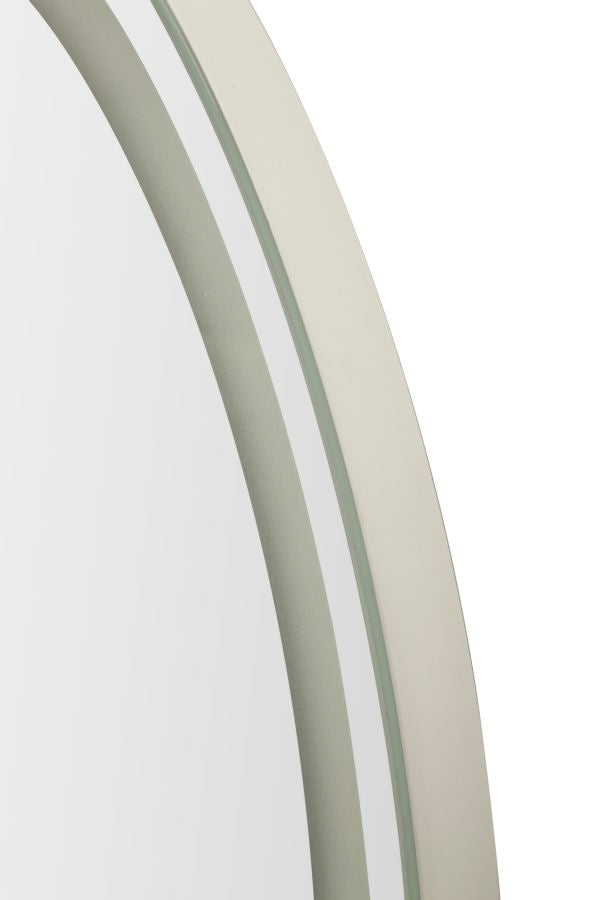 Ovale Wandspiegel Met 3-Kleuren LED-Verlichting 160x50x2.5 cm