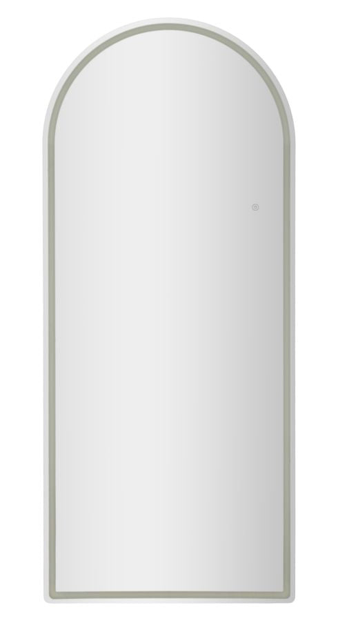 Gewelfde Spiegel Met 3-Tone LED Verlichting 177x77x4 cm