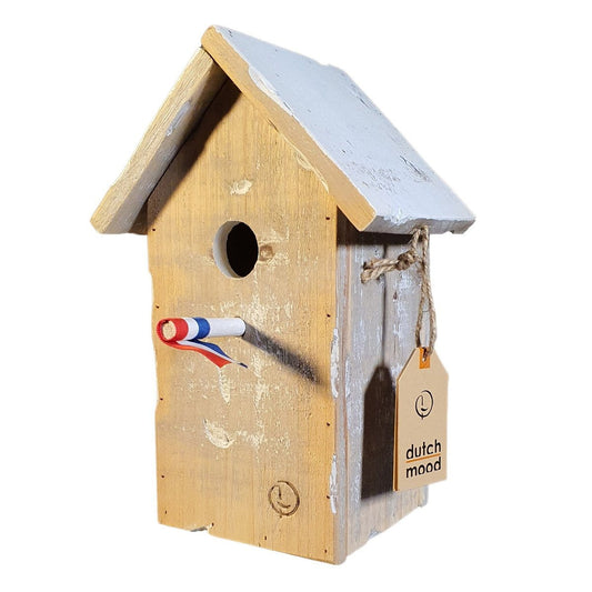 Dutch Mood 2 vogelhuisjes puntdak en scheefdak