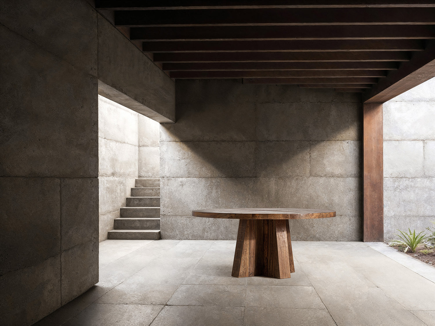 Brutalist Ronde Eettafel S.Brutalist 170x170x76 cm