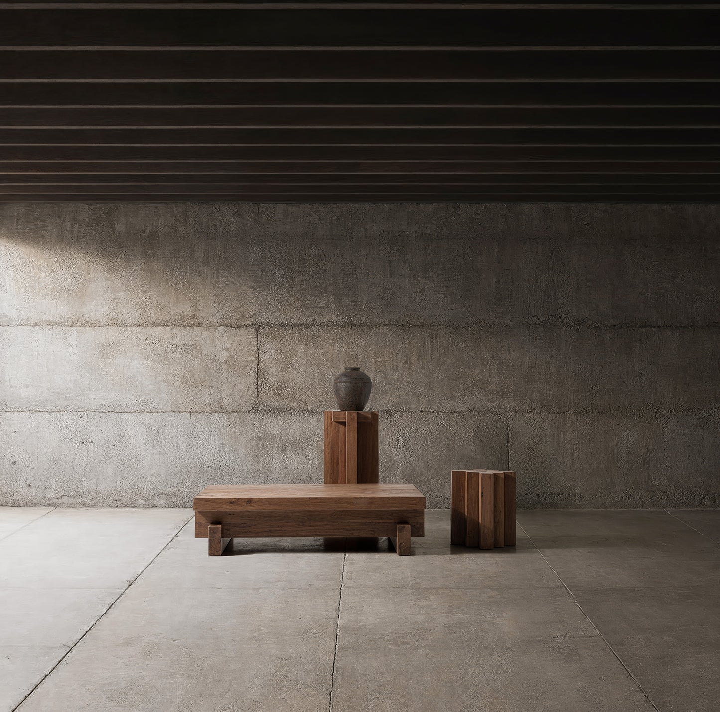 BRUTALIST Bijzettafel 43x43x50 cm
