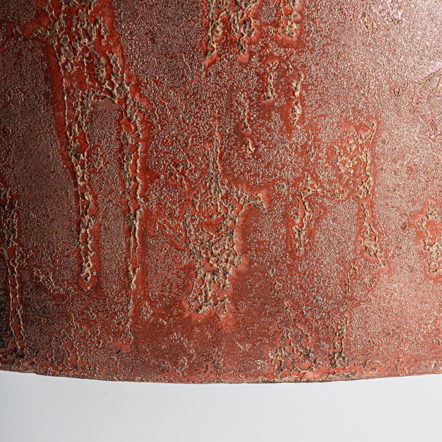 Betonnen Plafondlamp Donkerrood 40x40x33 cm