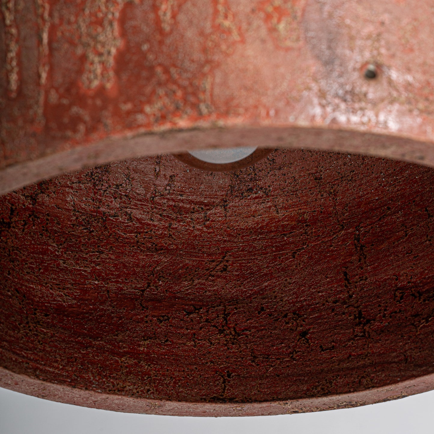 Betonnen Plafondlamp Donkerrood 40x40x33 cm