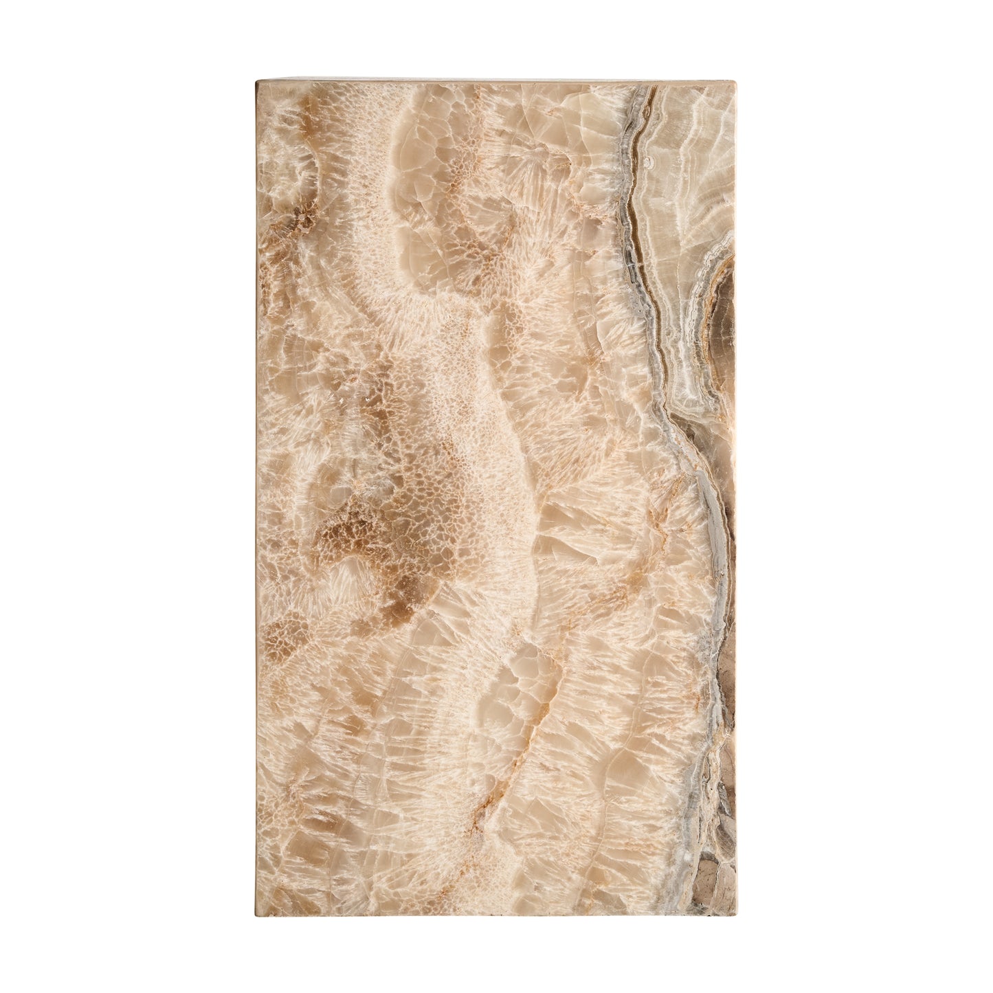 Bijzettafel Onyx Beige 35x35x60 cm