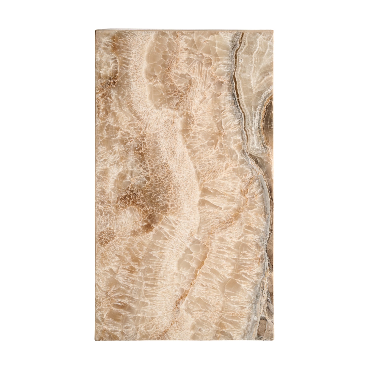 Bijzettafel Onyx Beige 35x35x60 cm