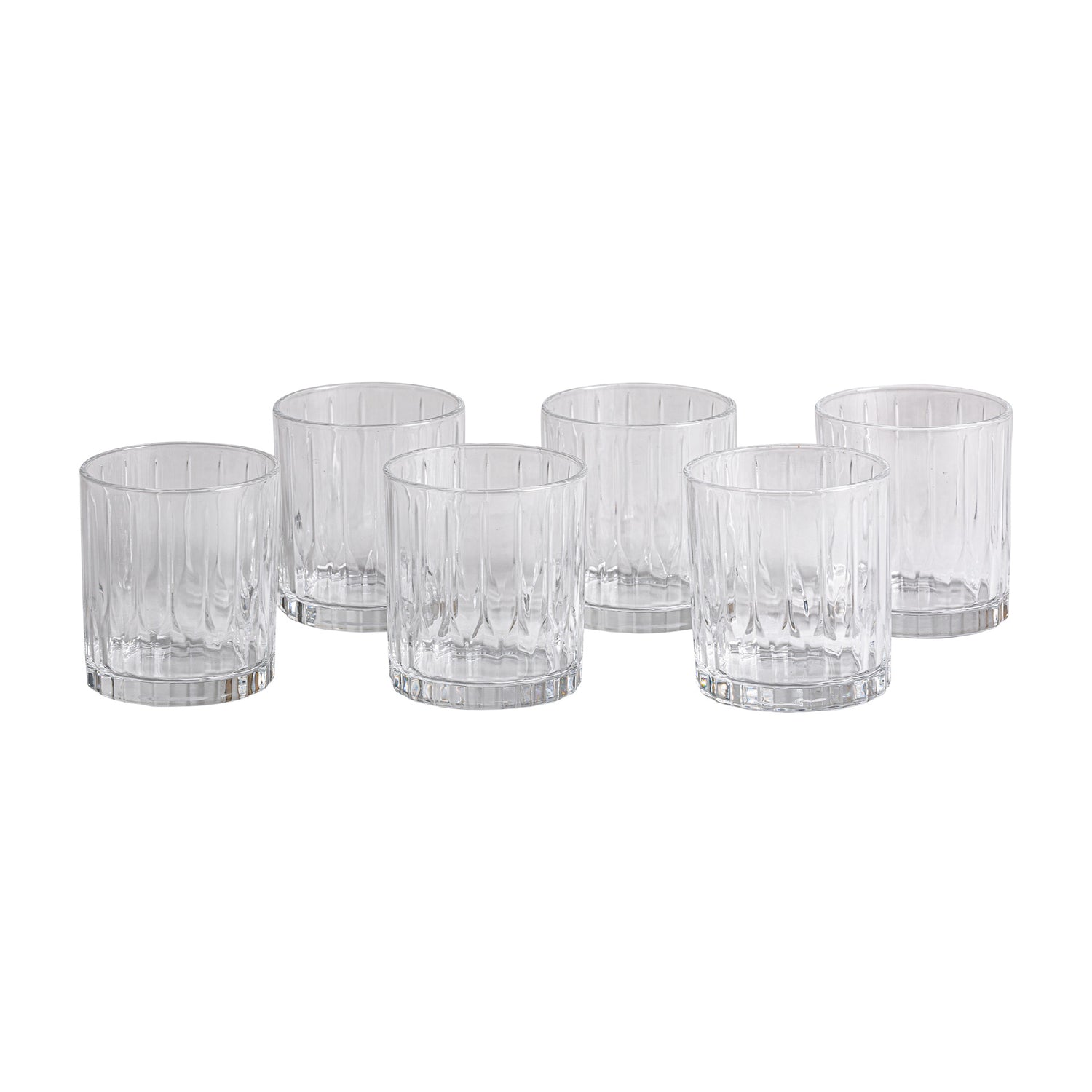 Birf Glas Set van 6 8x8x10 cm