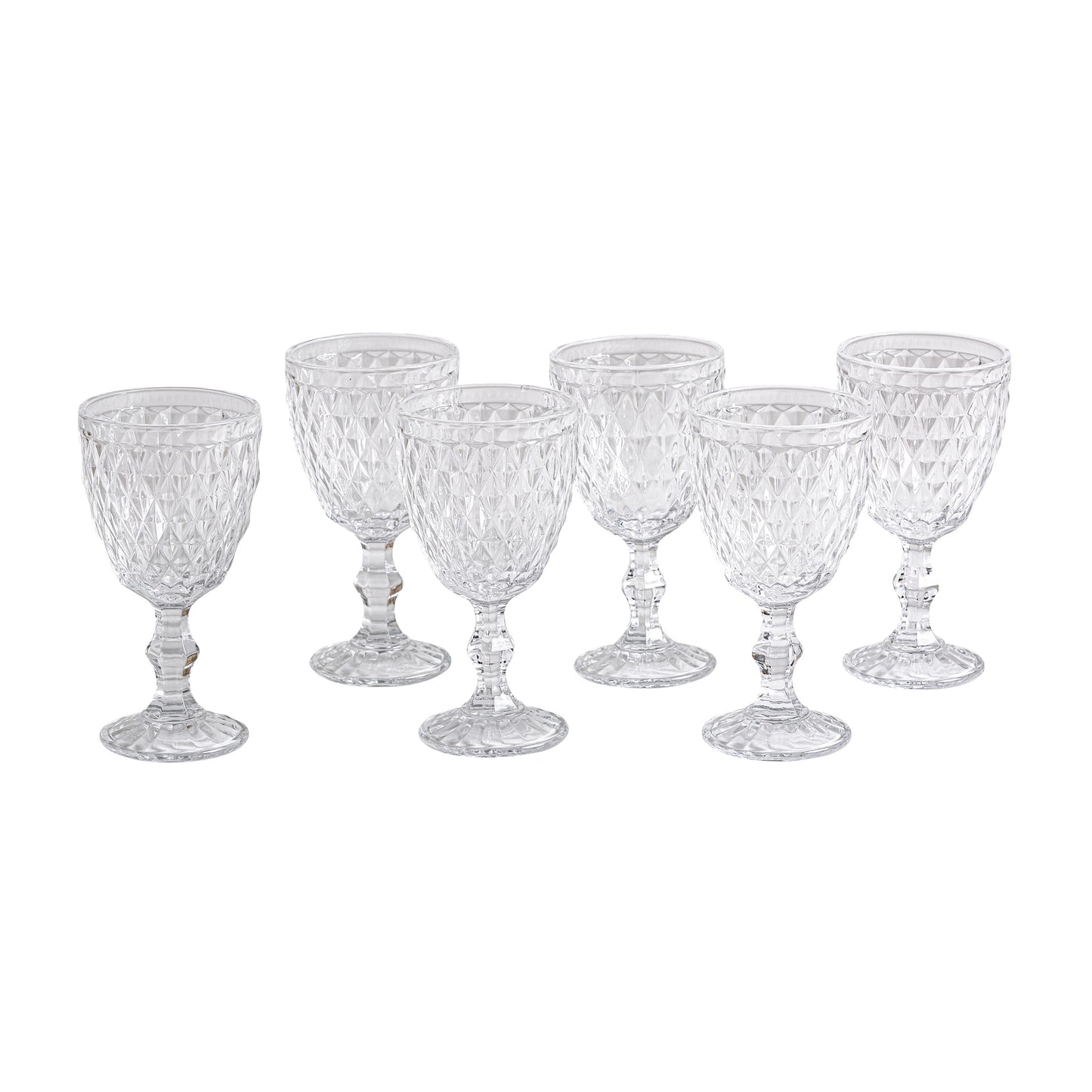 Dasley Wijnglas Set van 6 8x8x17 cm