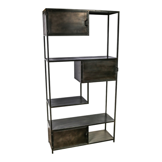 Duana Playful Rusty Black Iron High Cabinet