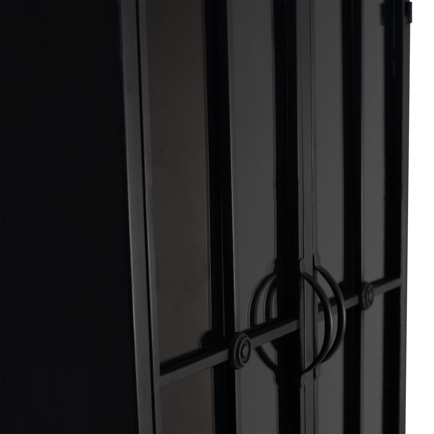 Cave Black Iron Cabinet High