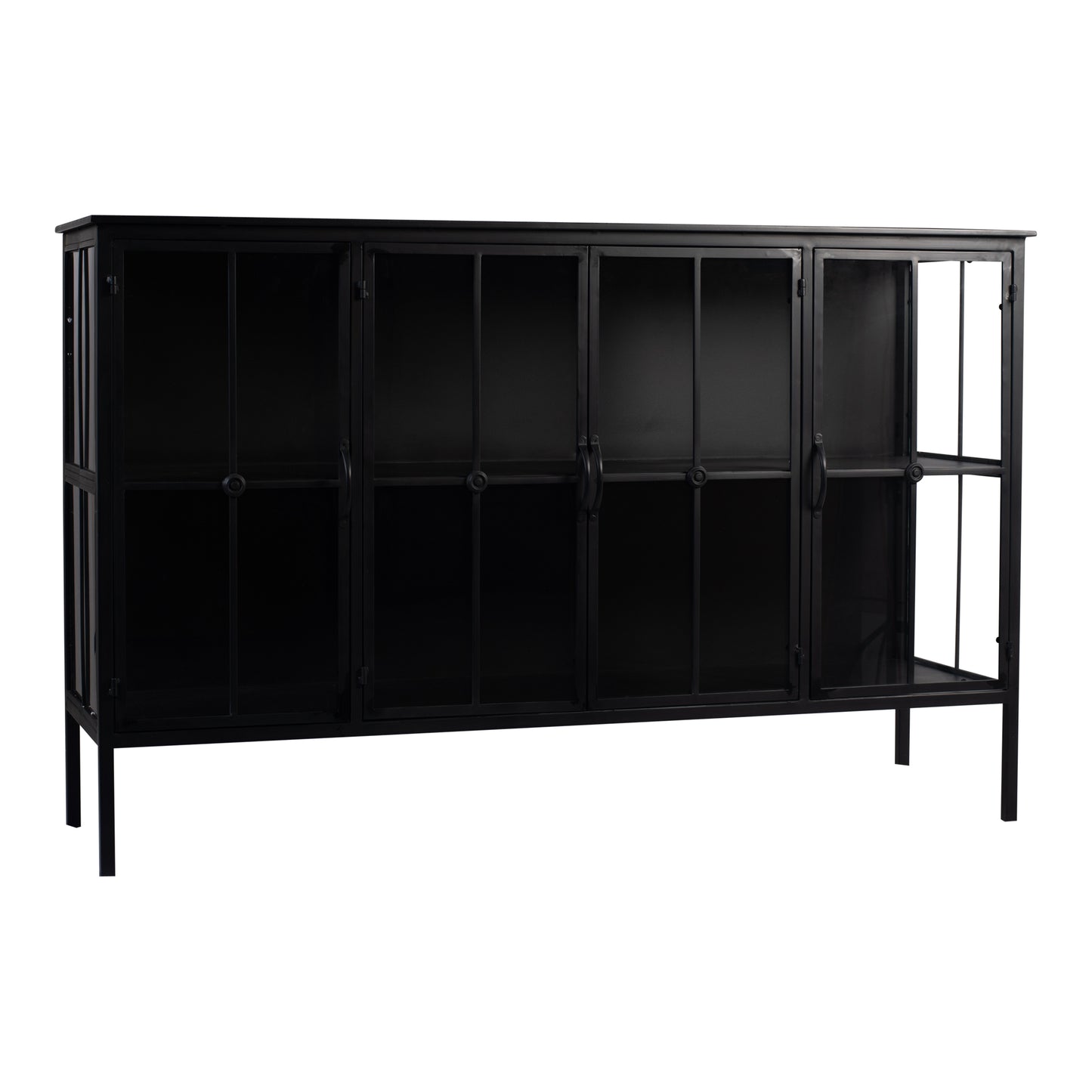 Cave Black Iron Cabinet Low