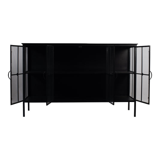 Cave Black Iron Cabinet Low