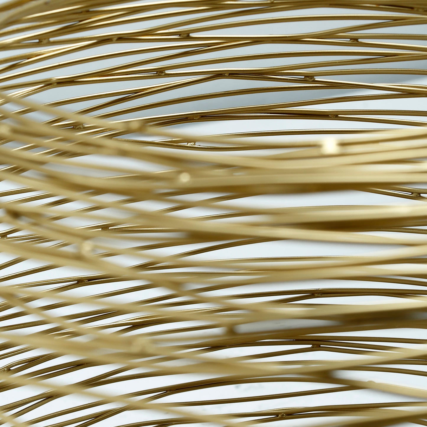 Andres Gold Iron Table Lamp Round Wired Design L