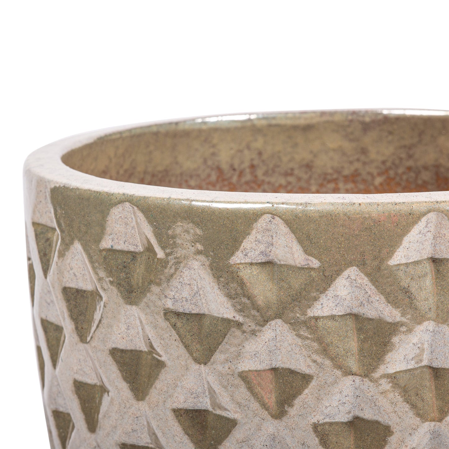 Mindy Pearl Keramische Bombay Pot Rond - Set van 4