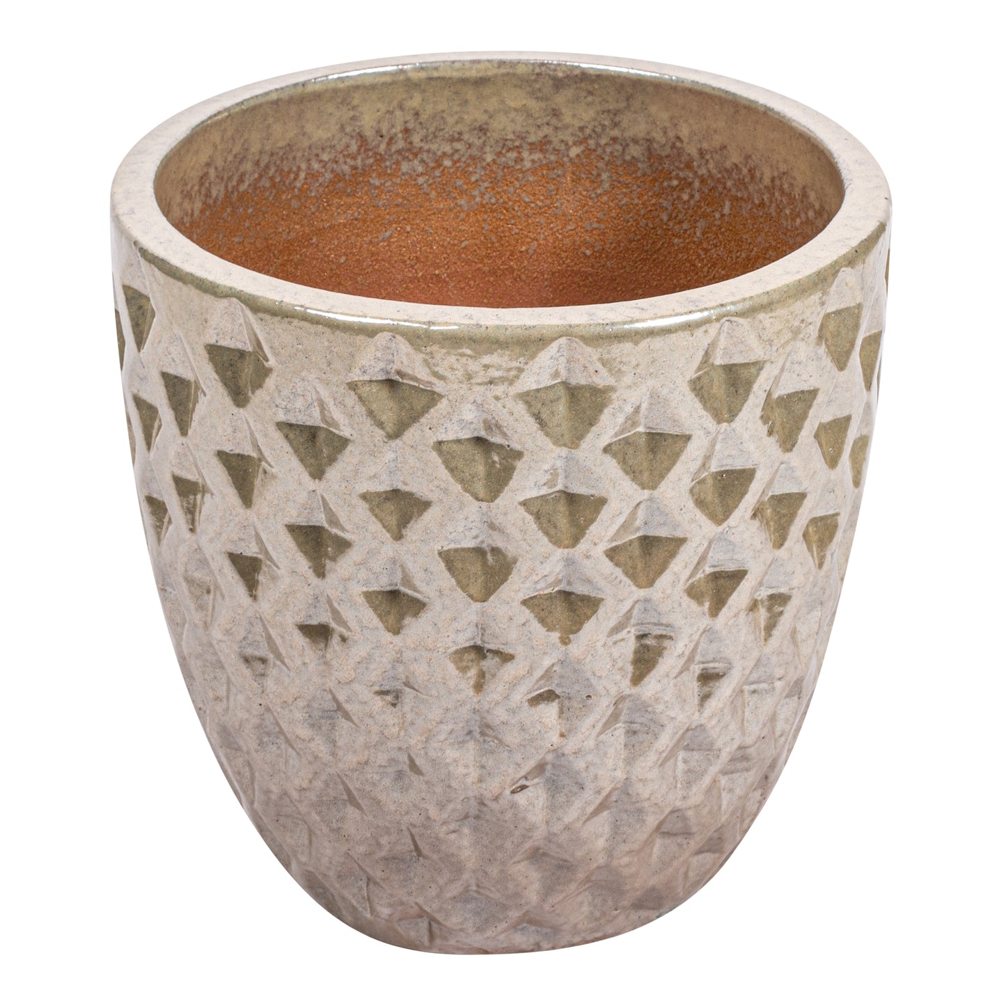 Mindy Pearl Keramische Bombay Pot Rond Set van 4 42x44x44 cm