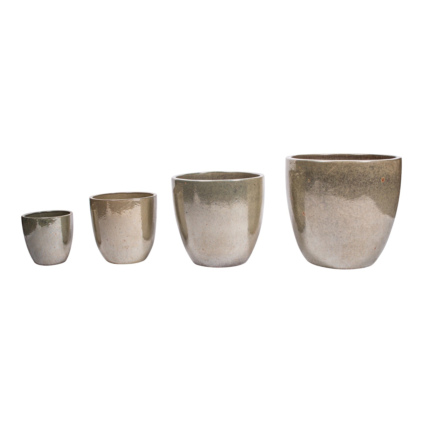 Mindy Pearl Keramische Bombay Pot Rond Set van 4 42x44x44 cm