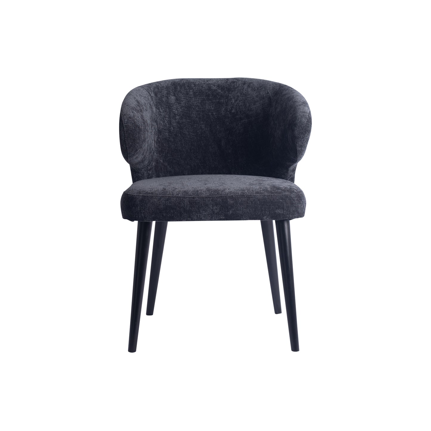 Fiori Anthracite 0504 Dining Chair Black Wood Legs