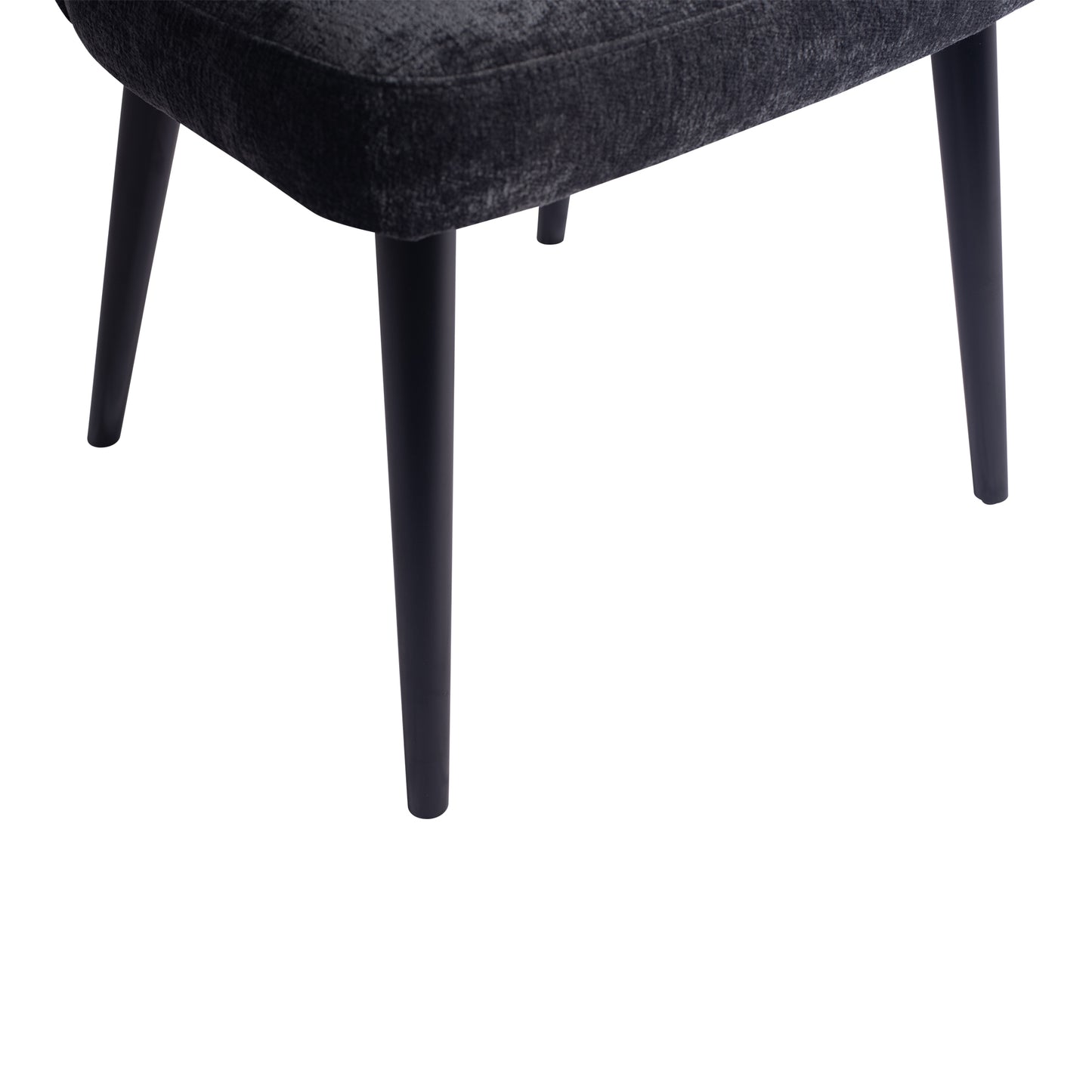 Fiori Anthracite 0504 Dining Chair Black Wood Legs
