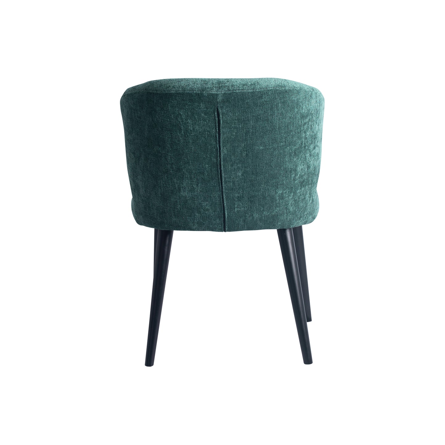Fiori Petrol 502 Dining Chair Black Wood Legs