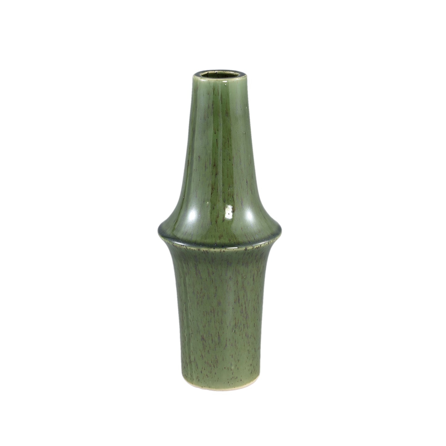 Cashay Donkergroen Keramische Pot Met Ring Set Van 2 Stuks - 2 Sets 33x13x13 cm