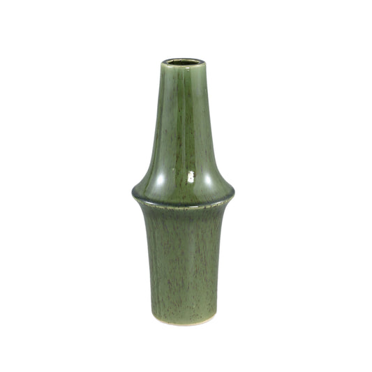 Cashay Donkergroen Keramische Pot Met Ring Set Van 2 Stuks - 2 Sets 33x13x13 cm