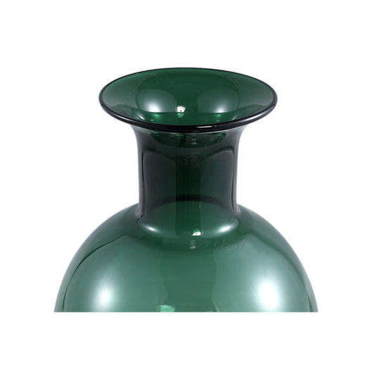 Nory Green Glass Bulb Vase Round Regular