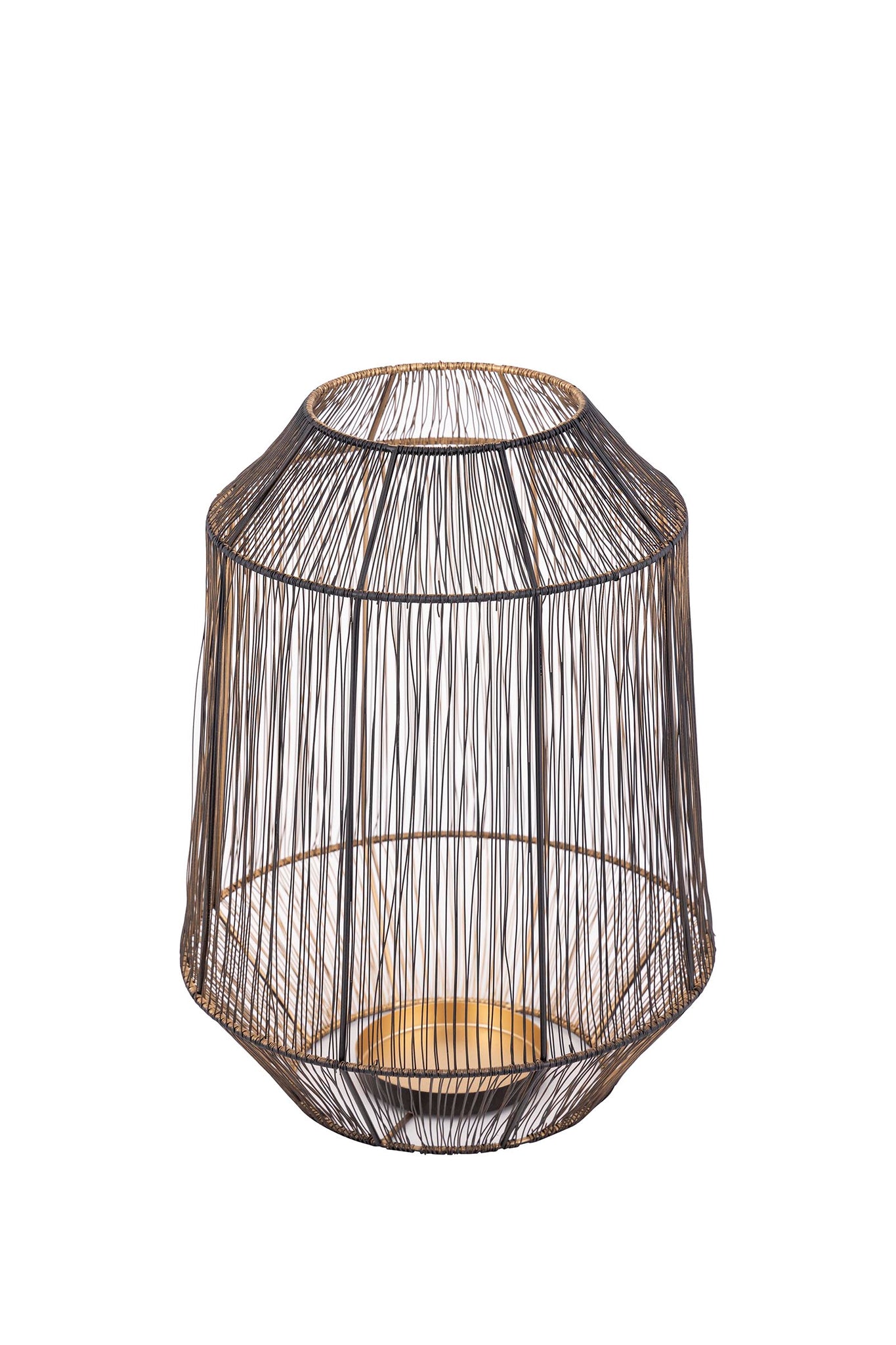 Justy Black Iron Wired Stormlight Gold Inside Roun