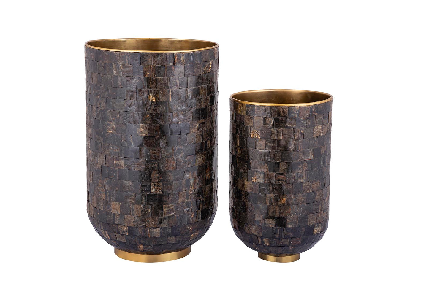 Loder Gold Horn Shiny Pot Natural Horn Mosaic SV2