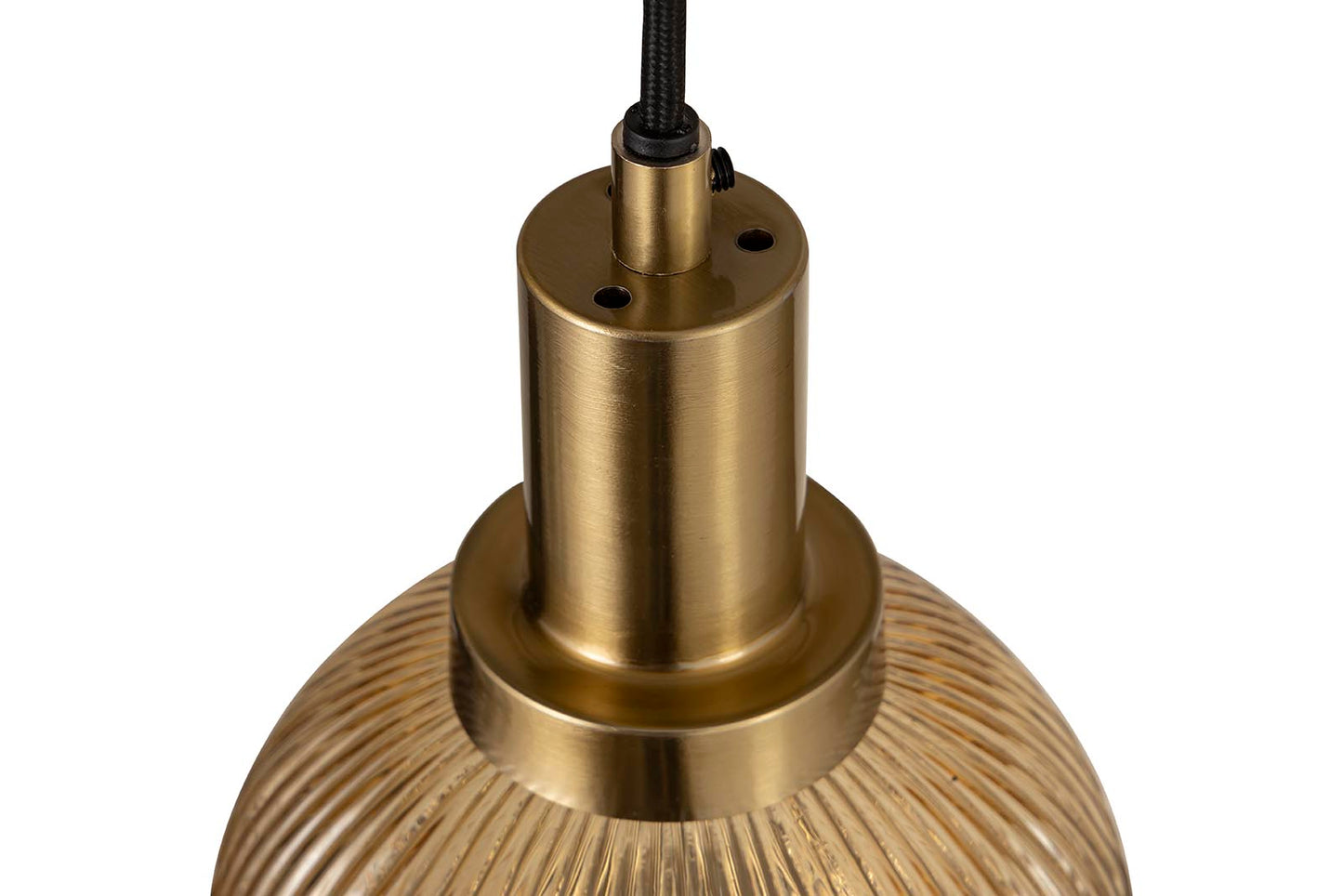 Juliet Amber Glass Hanging Lamp 8 Pcs Swirl