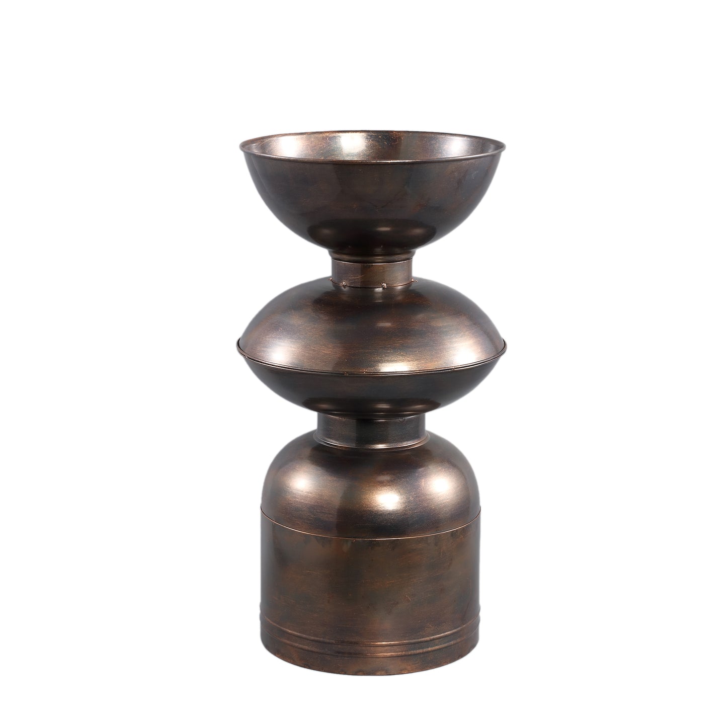 Nizze Copper Big Iron Pot Shaped Round S