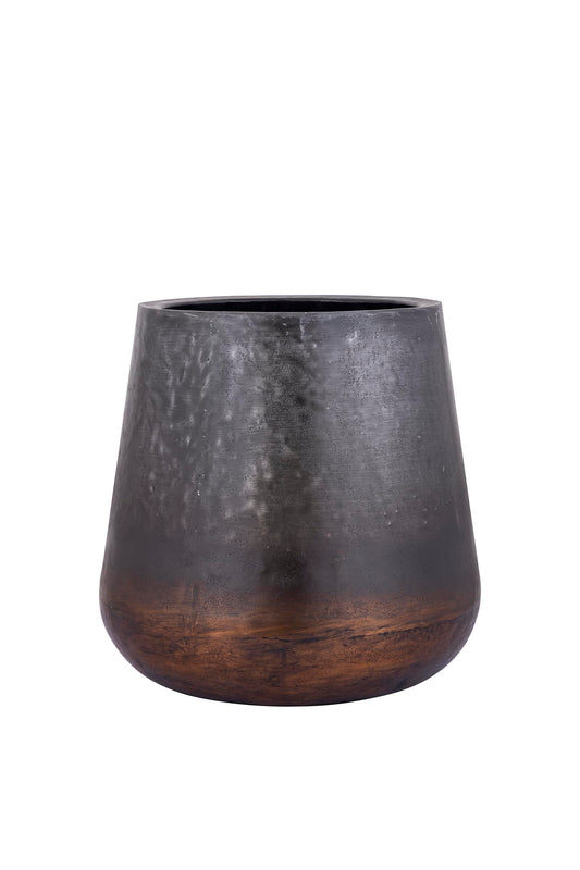 Nouska Black Aluminum Pot With Copper Bottom S
