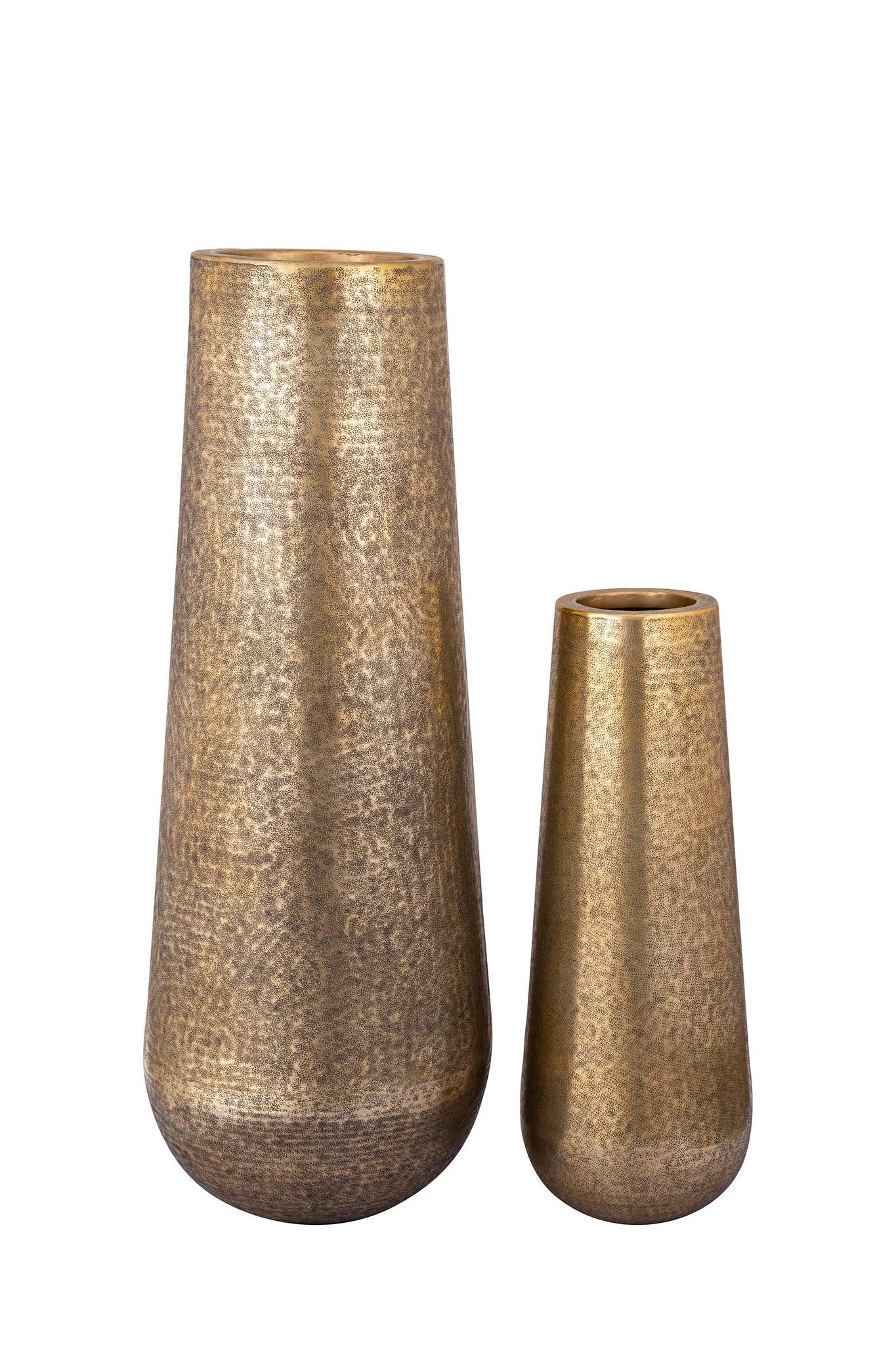 Vayen Gold Aluminum Pot Round Antique Look S