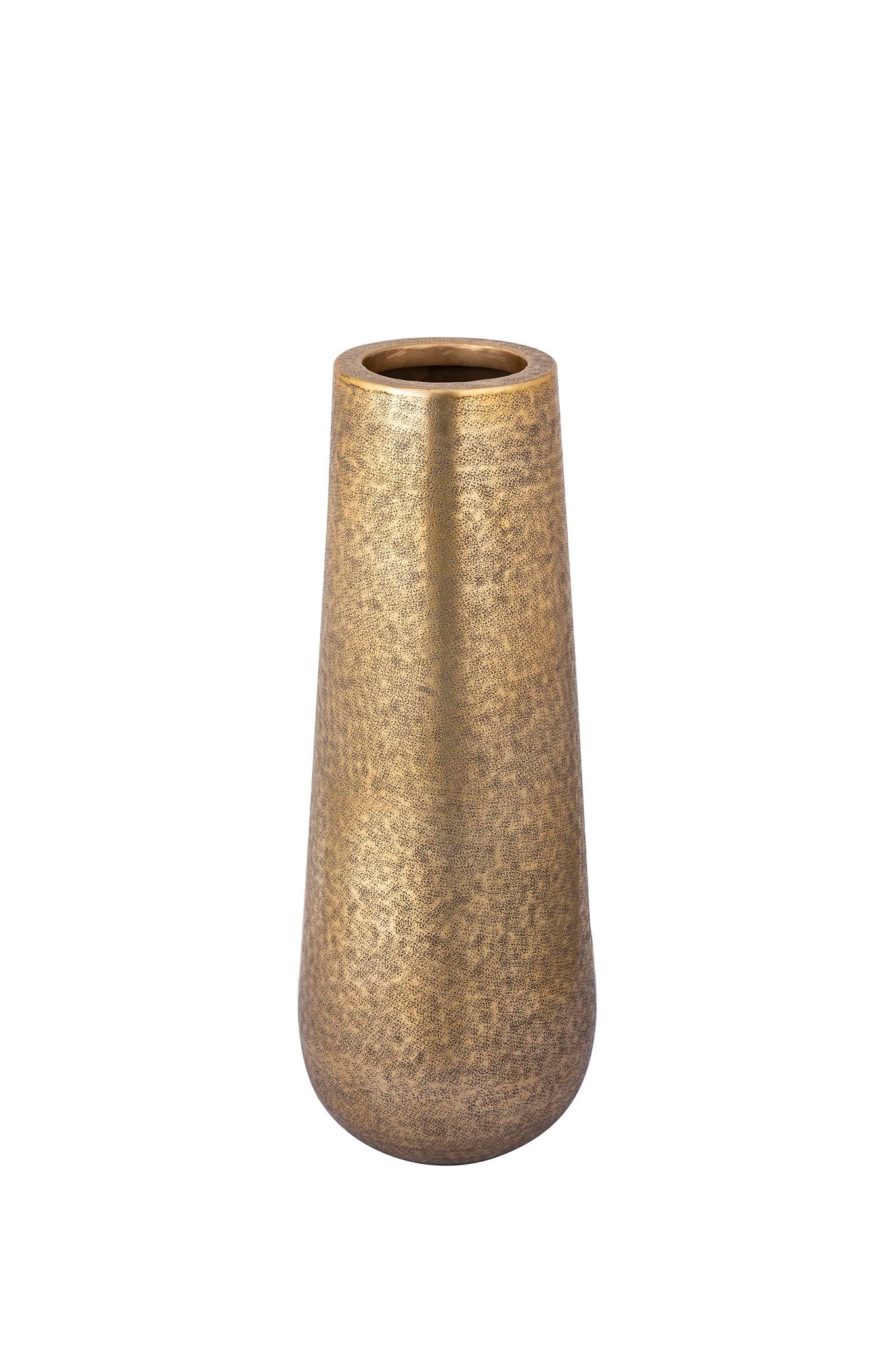 Vayen Gold Aluminum Pot Round Antique Look S