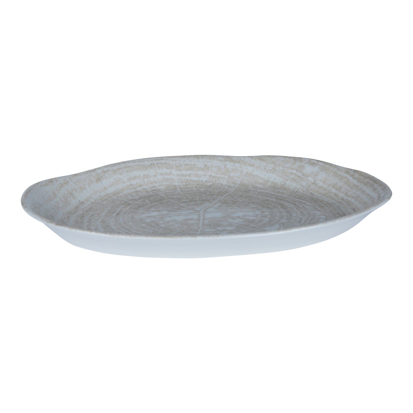 Kaylaa Crème Porselein Vissenschaal Ovaal Set van 6 Stuks - 6 Sets 3.5x32x18.5 cm