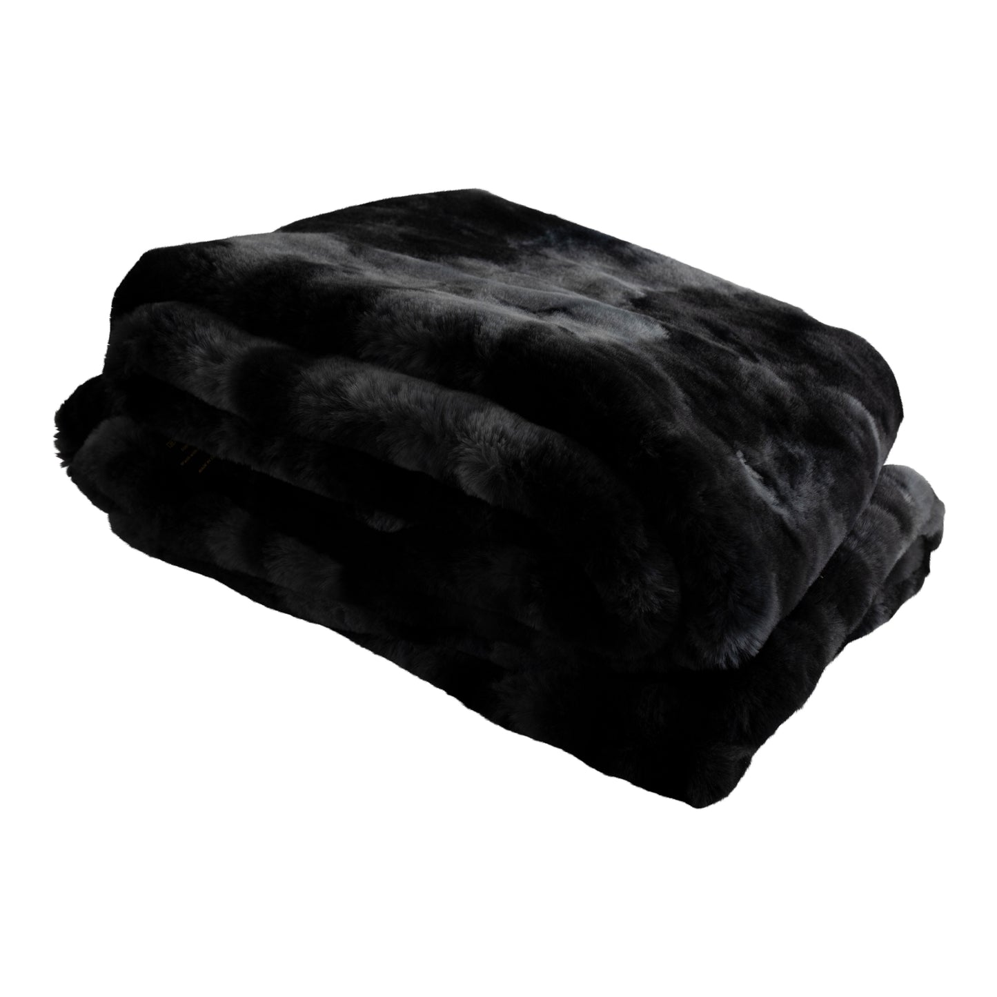 Linde Zwart Nepbont Geruite Plaid in Geschenkdoos 150 x 200 cm 2x150x200 cm