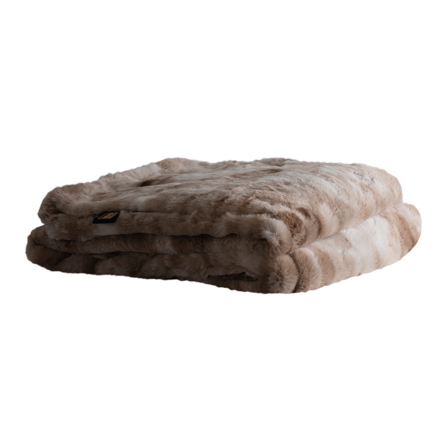 Linde Beige Nepbont Bedsprei In Geschenkdoos 220x240 2x220x240 cm