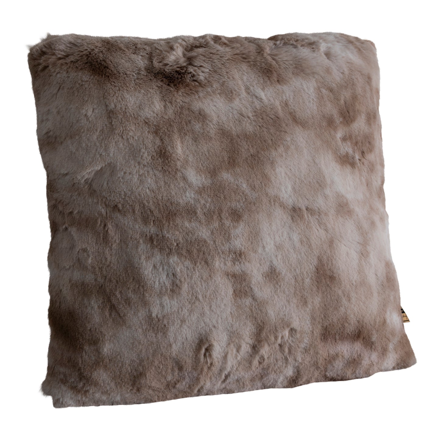 Linde Beige Nepbont Kussen Vierkant Set van 4 - 4 Sets 45x45x10 cm