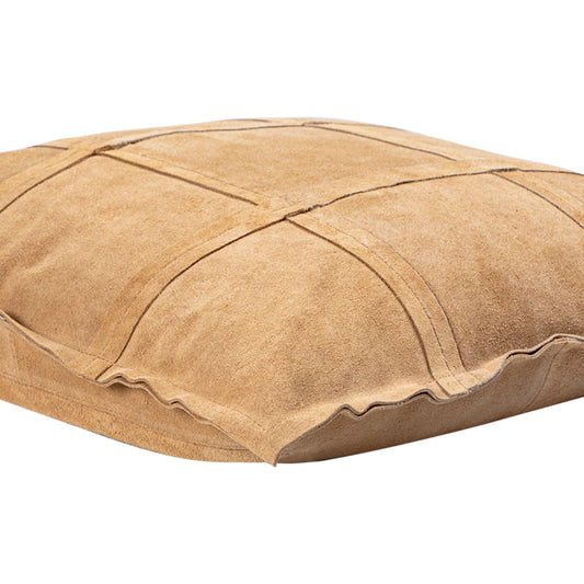Cobie Camel Suède Leren Kussen Vierkant Set van 2 - 2 Sets 45x45x8 cm