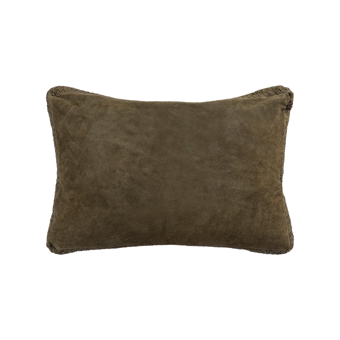 Suky Groen Suède Leren Kussen Rechthoek Set van 2 - 2 Sets 40x60x8 cm