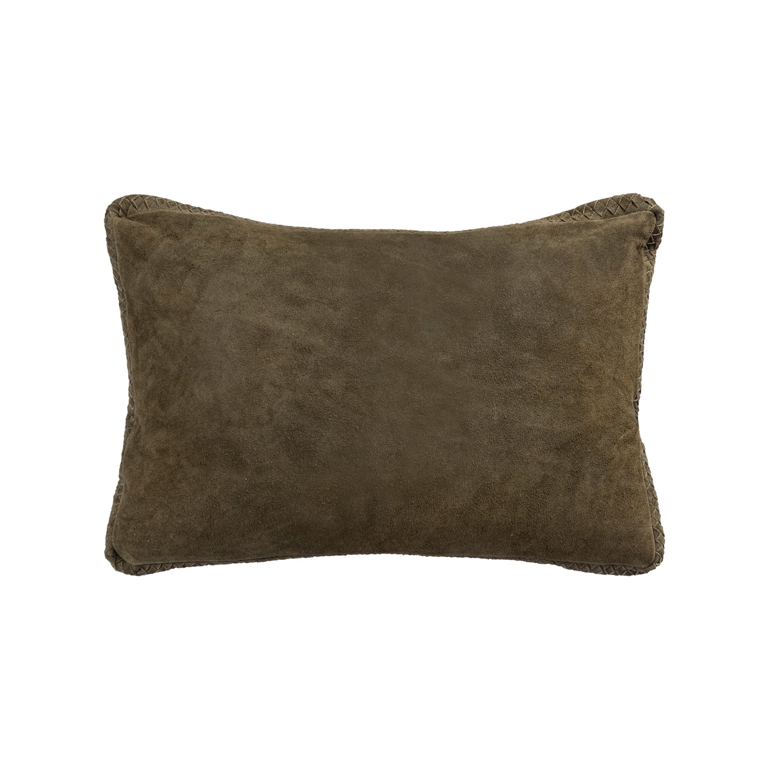 Suky Groen Suède Leren Kussen Rechthoek Set van 2 - 2 Sets 40x60x8 cm