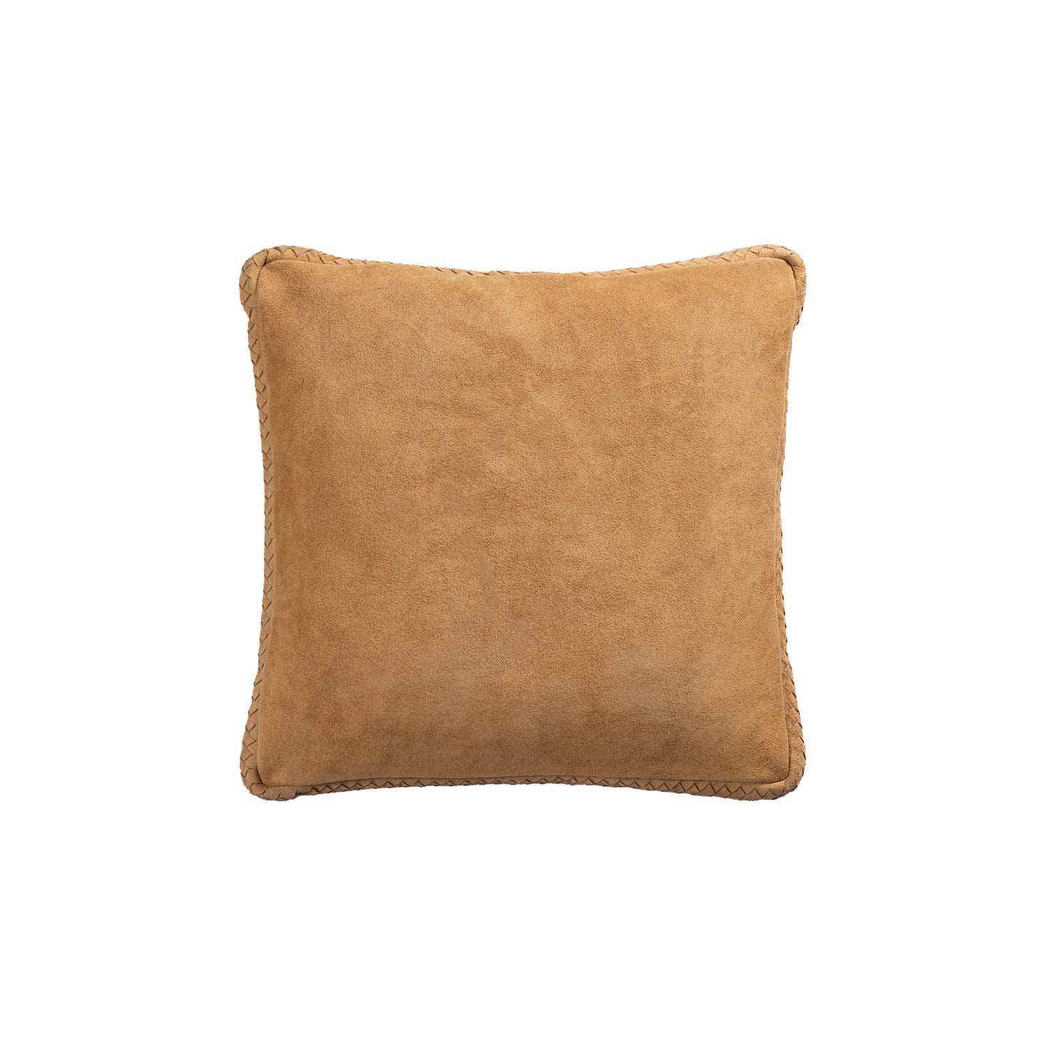 Suky Kamel Suède Leren Kussen Vierkant Set van 2 - 2 Sets 45x45x8 cm