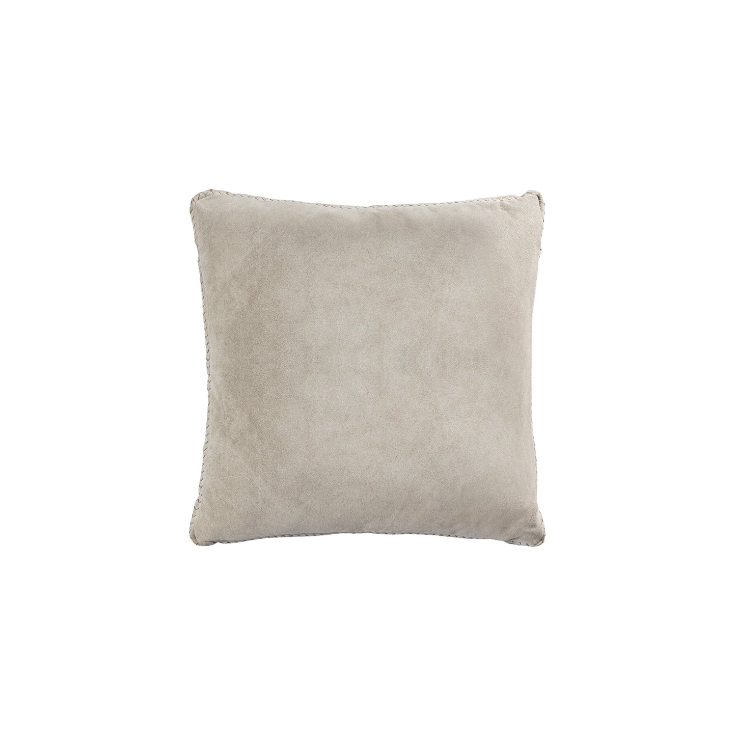 Suky Taupe Suède Leren Kussen Vierkant Set van 2 - 2 Sets 60x60x8 cm