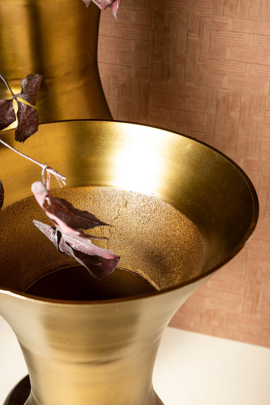 Orish Brass Gegoten Aluminium Pot Antiek S 64x16.5x16.5 cm