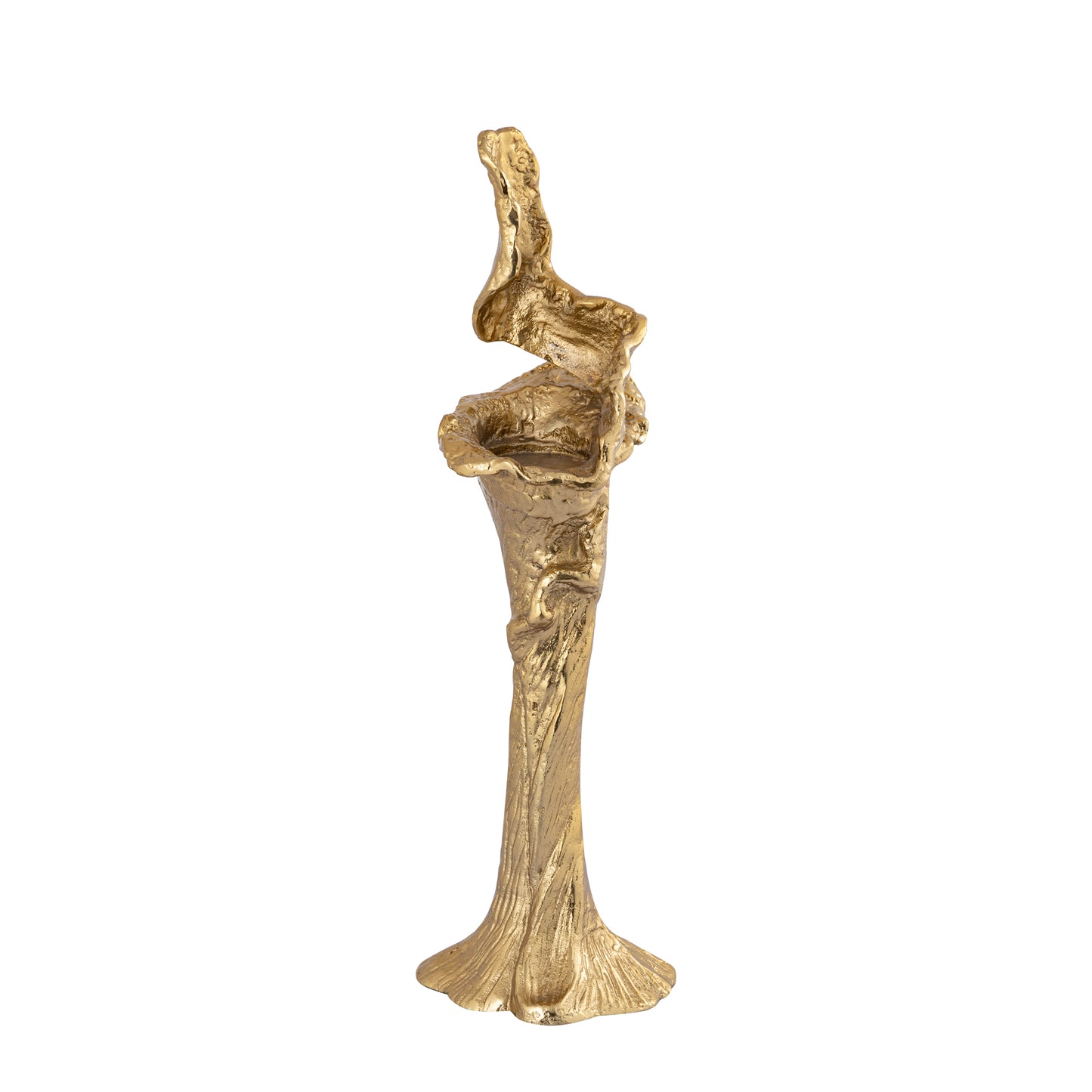 Mataly Gold Casted Alu Candle Holder L