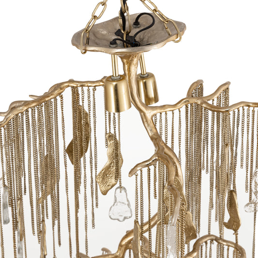 Wilco Brass Gietaluminium Hanglampketting Klein 198x48x41 cm
