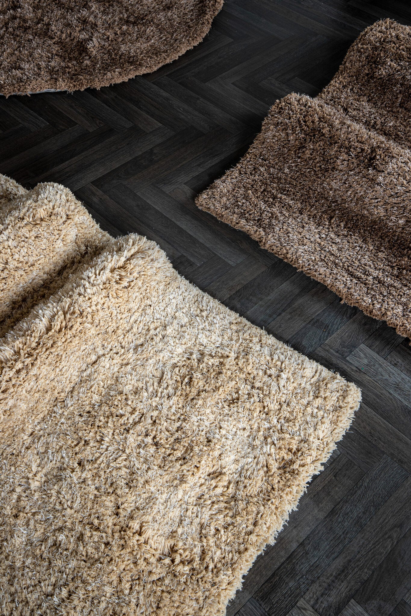 Jups Beige Fabric Handwoven Carpet L