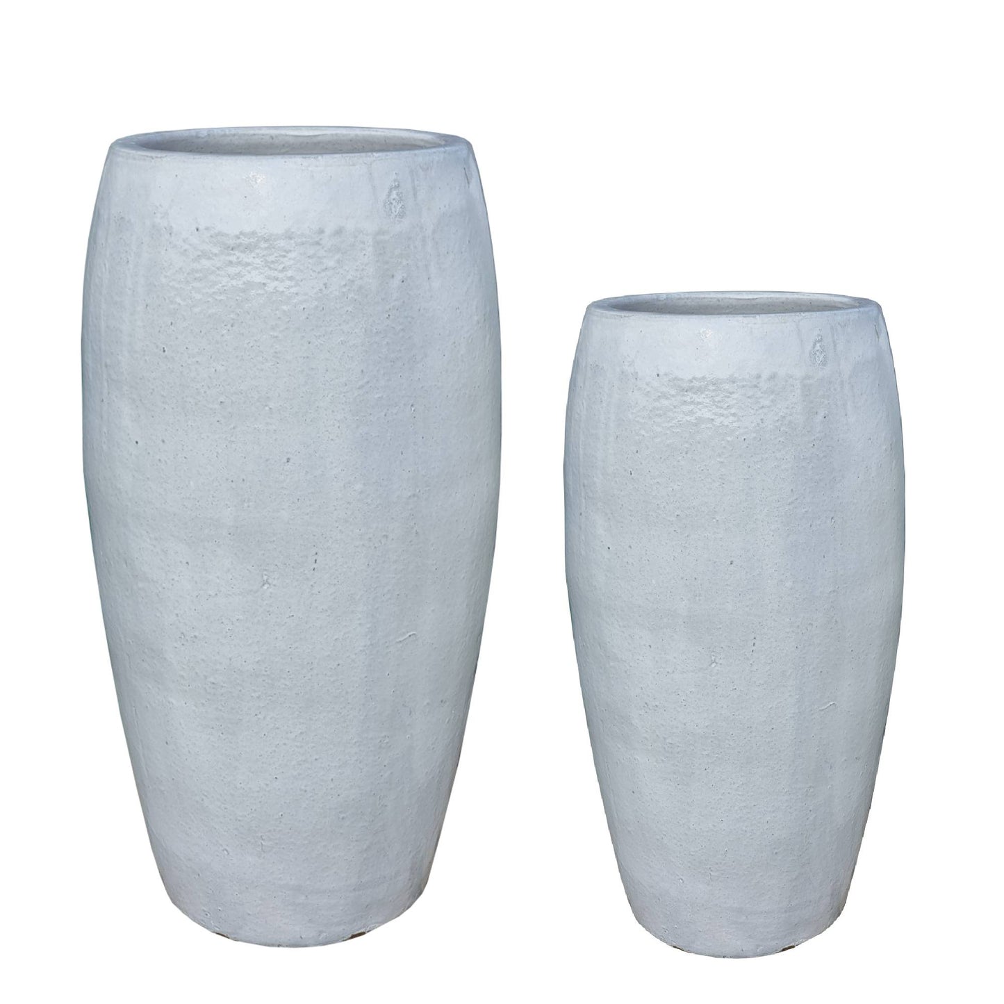 Rae Witte Keramische Pot Rond Set Van 2 90x44x44 cm