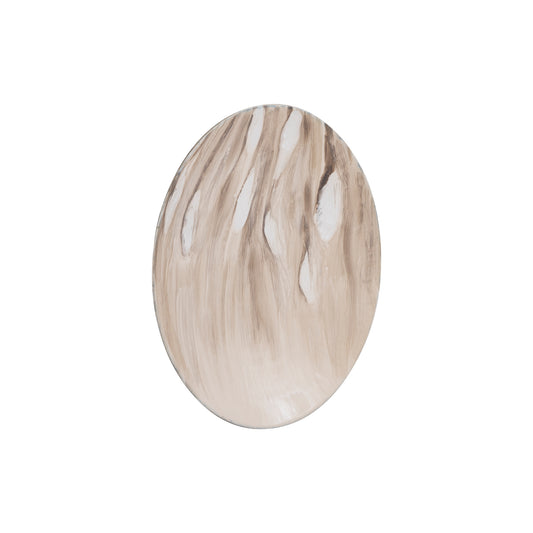 Maran Beige Shiny Iron Wall Panel Round S