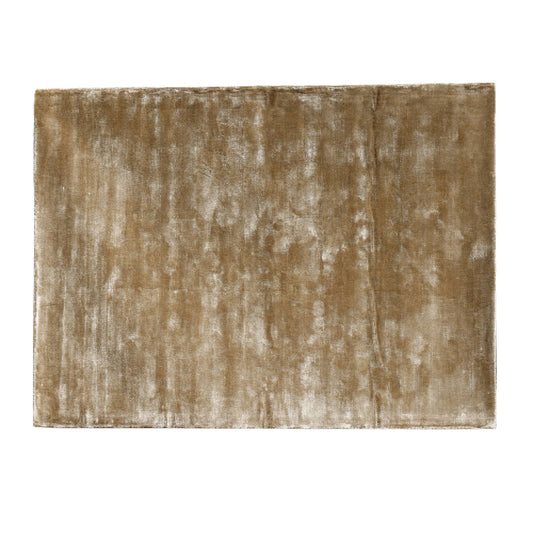 Flavia Brown Viscose Handwoven Carpet XL